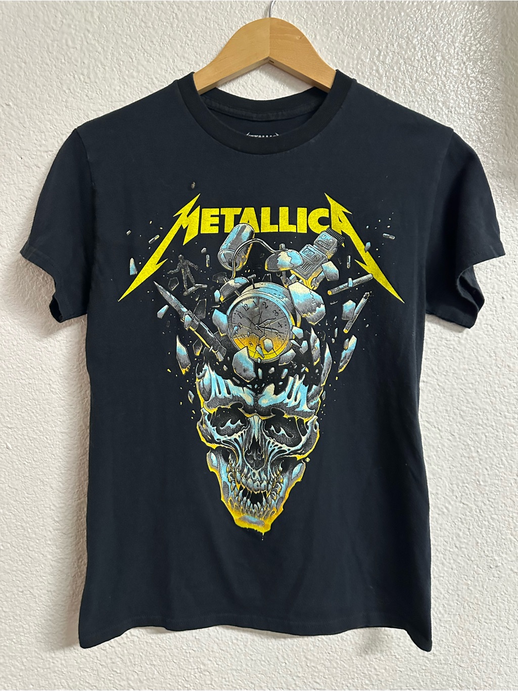Metallica M72 World Tour 2023 2024 Skull Tour Tee Size Small